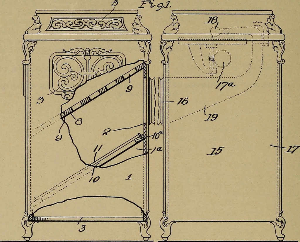 An illustration from [Graphophone patents], 1878, leaf 577