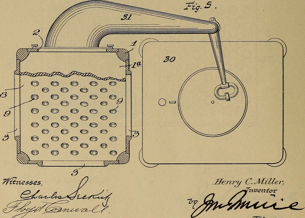 An illustration from [Graphophone patents], 1878, leaf 579