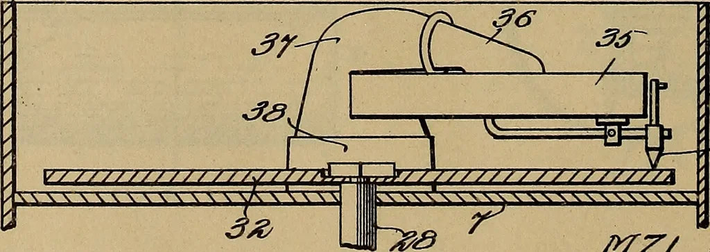 An illustration from [Graphophone patents], 1878, leaf 639