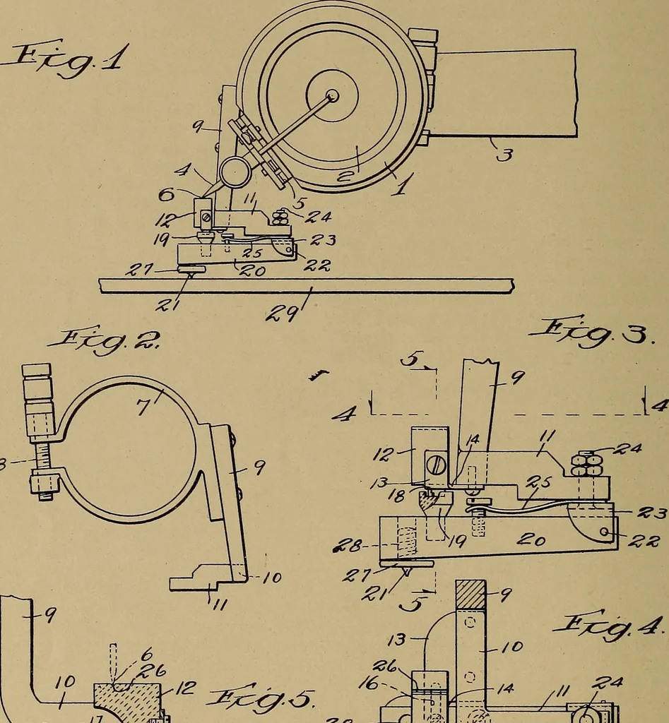 An illustration from [Graphophone patents], 1878, leaf 657