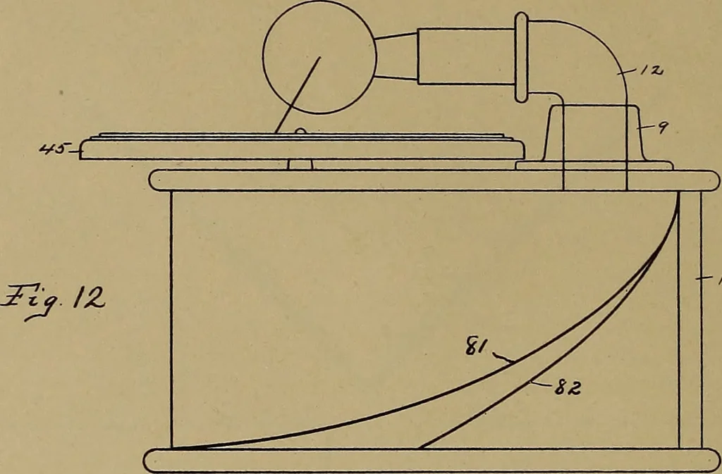 An illustration from [Graphophone patents], 1878, leaf 67
