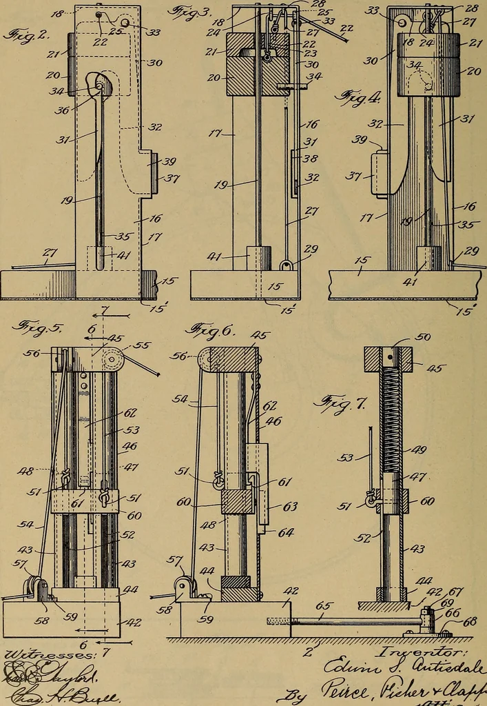 An illustration from [Graphophone patents], 1878, leaf 697