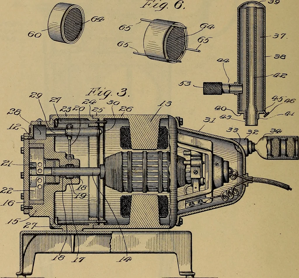 An illustration from [Graphophone patents], 1878, leaf 717