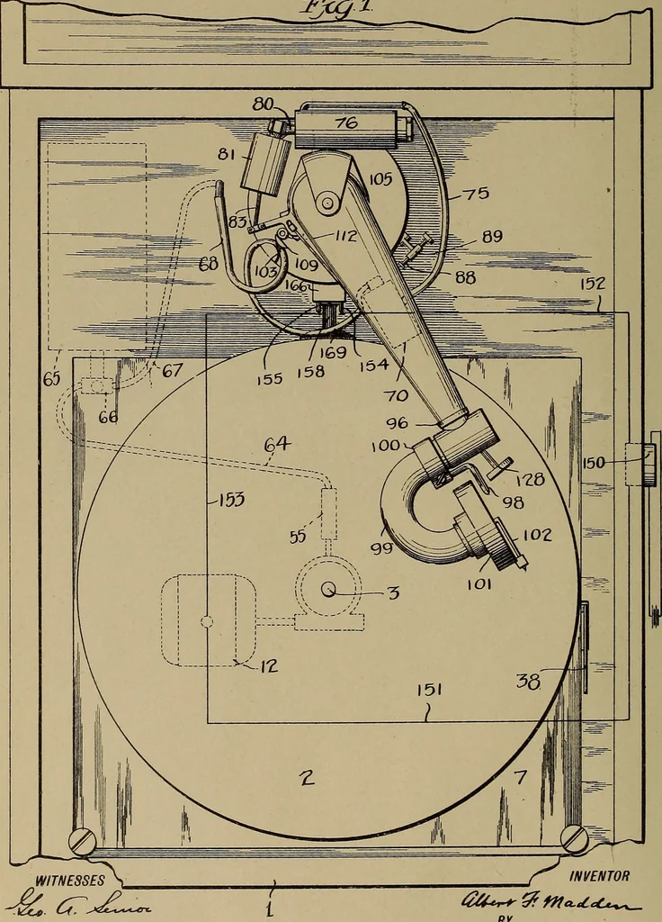 An illustration from [Graphophone patents], 1878, leaf 73