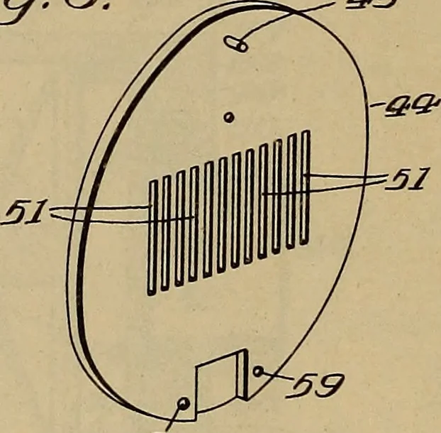 An illustration from [Graphophone patents], 1878, leaf 731