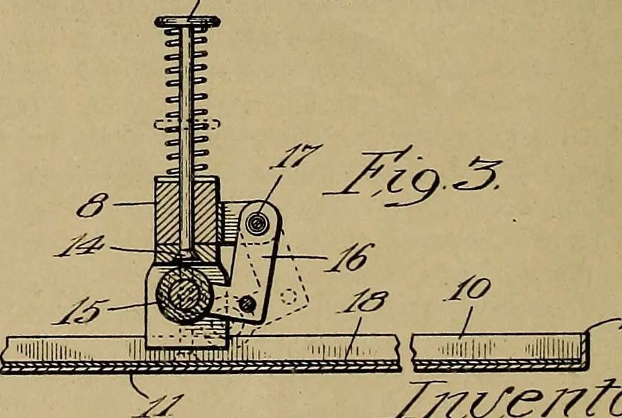 An illustration from [Graphophone patents], 1878, leaf 741