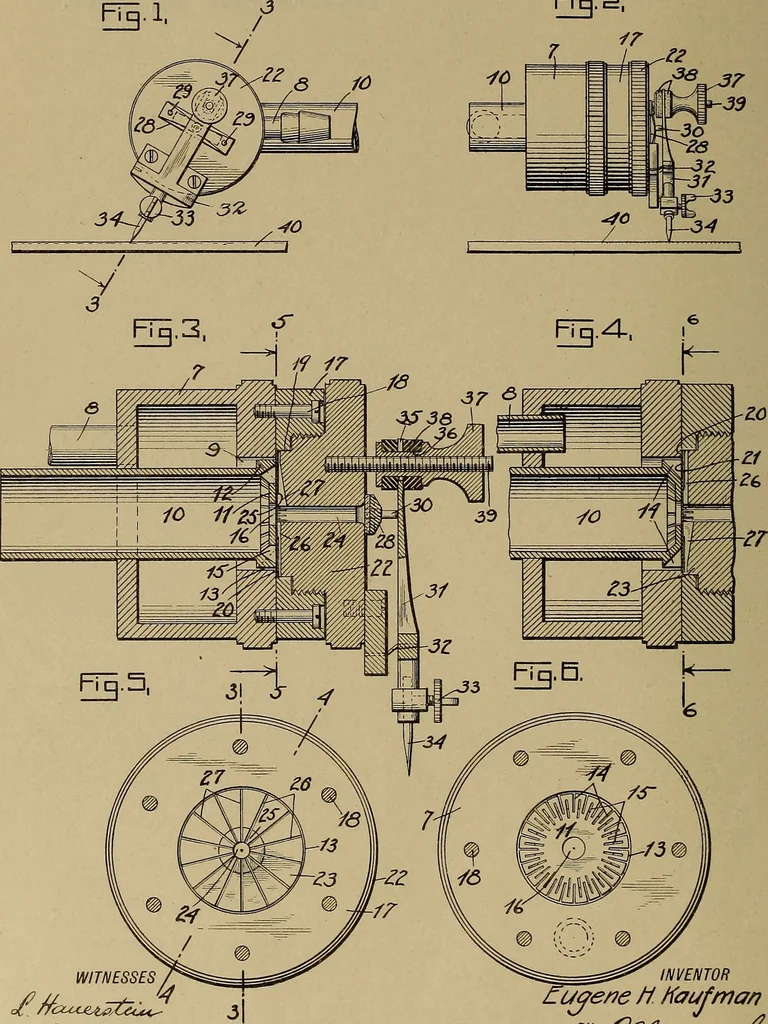 An illustration from [Graphophone patents], 1878, leaf 747