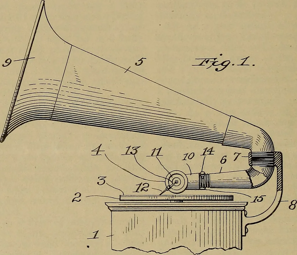 An illustration from [Graphophone patents], 1878, leaf 763