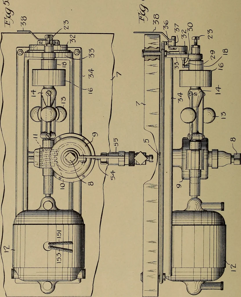 An illustration from [Graphophone patents], 1878, leaf 77