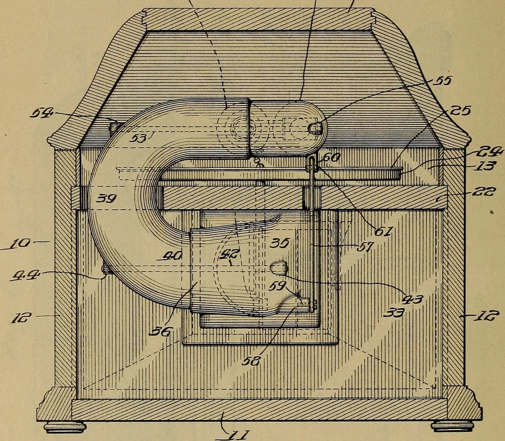 An illustration from [Graphophone patents], 1878, leaf 773