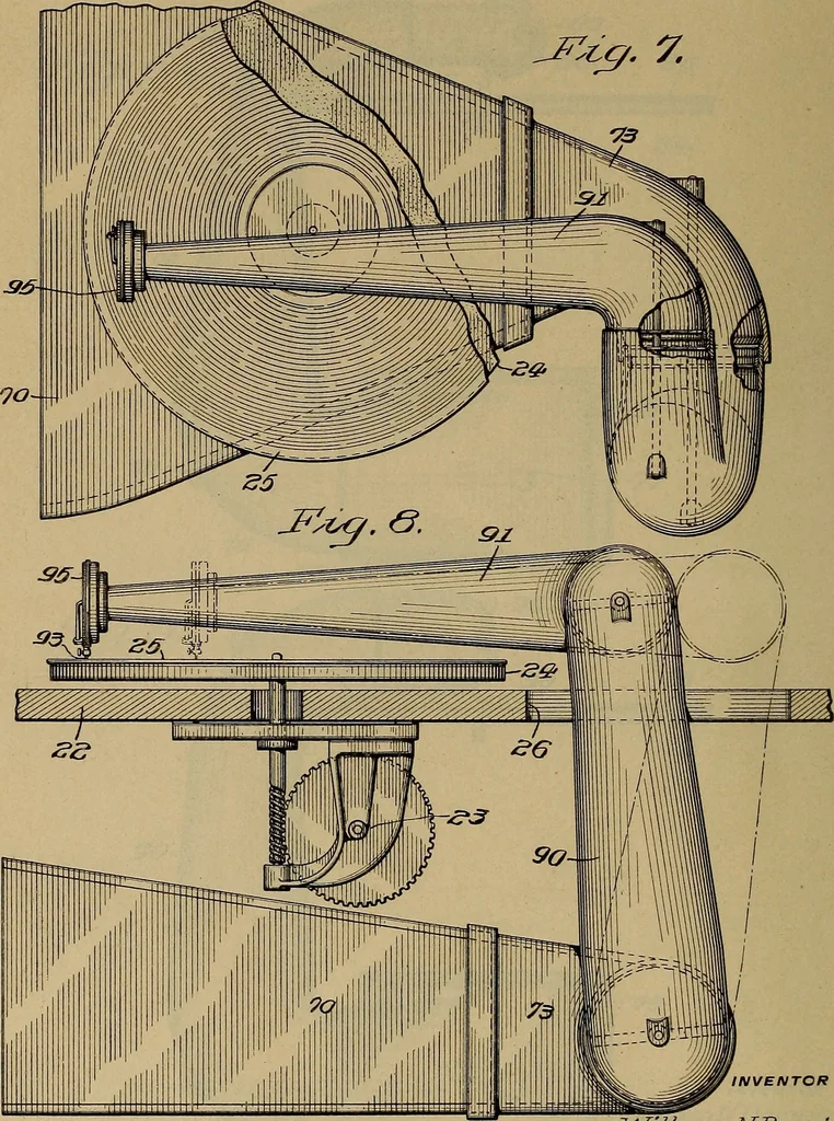 An illustration from [Graphophone patents], 1878, leaf 779