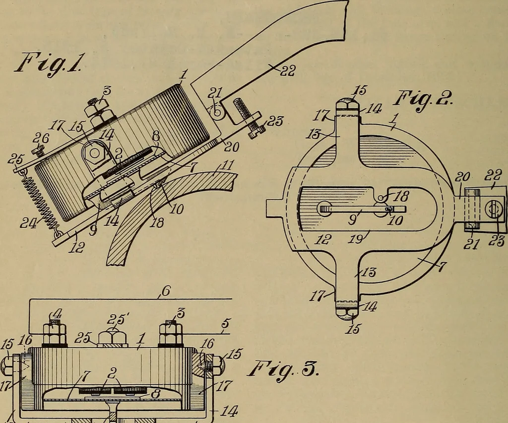 An illustration from [Graphophone patents], 1878, leaf 819