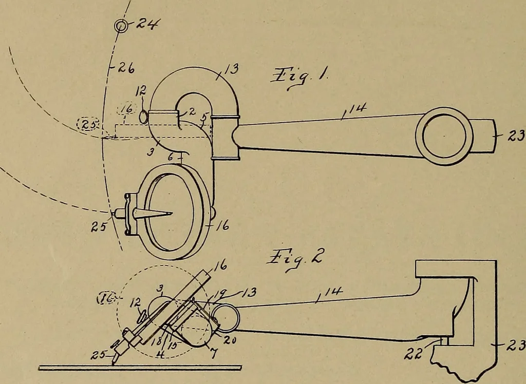 An illustration from [Graphophone patents], 1878, leaf 861