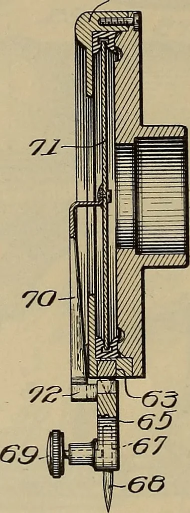 An illustration from [Graphophone patents], 1878, leaf 869