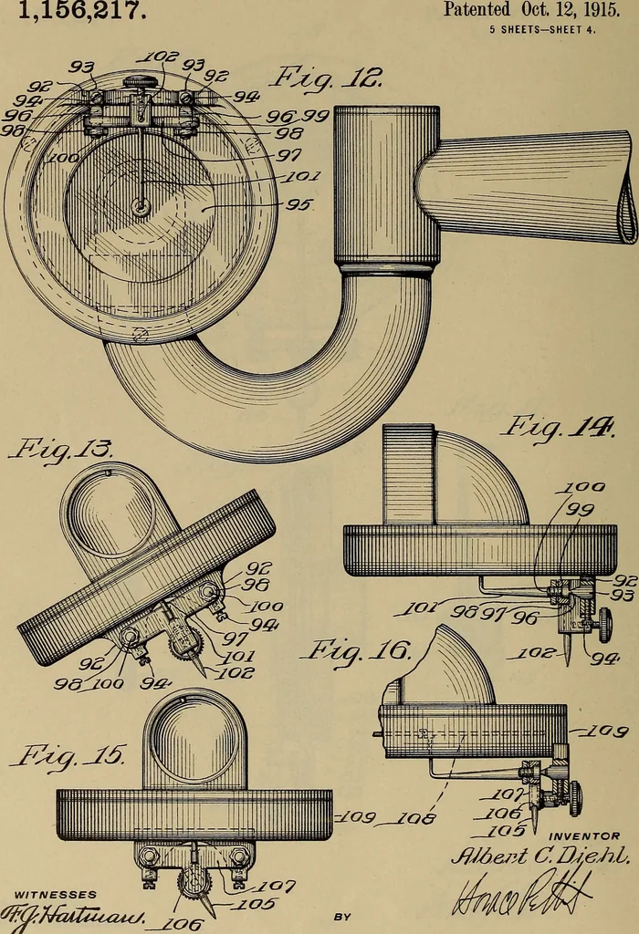 An illustration from [Graphophone patents], 1878, leaf 873