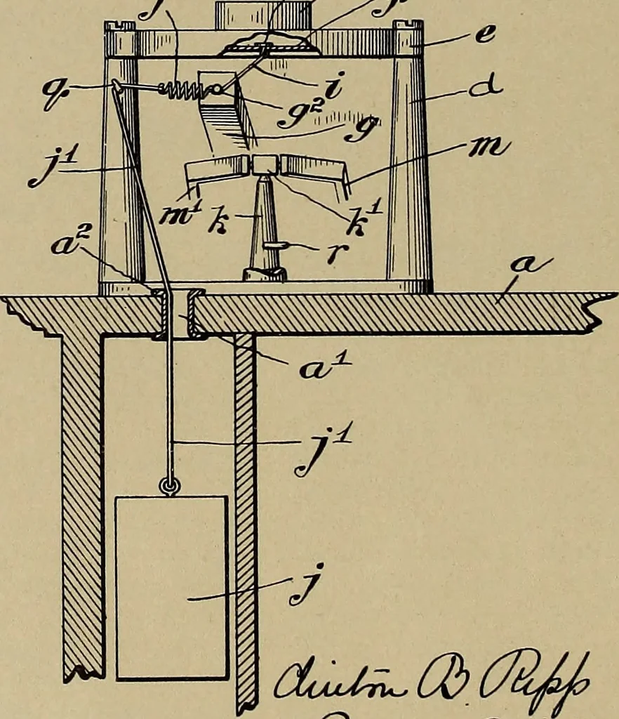 An illustration from [Graphophone patents], 1878, leaf 883