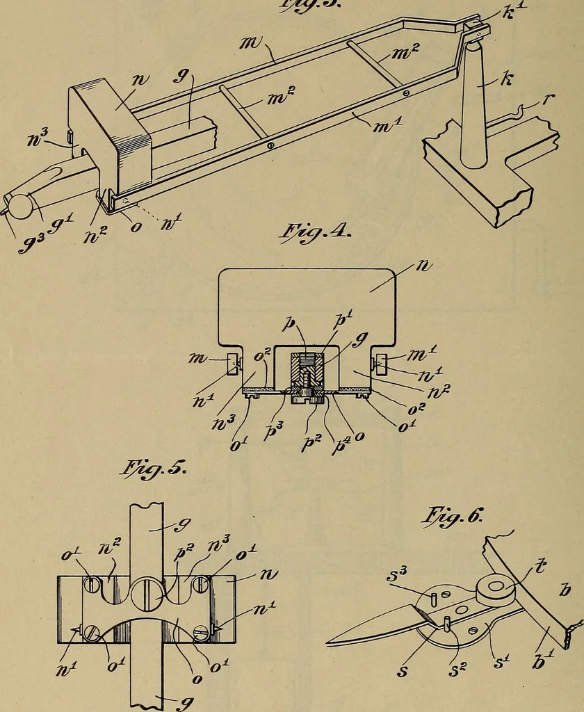 An illustration from [Graphophone patents], 1878, leaf 885
