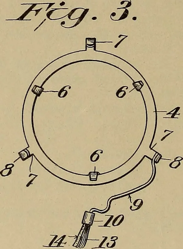 An illustration from [Graphophone patents], 1878, leaf 909