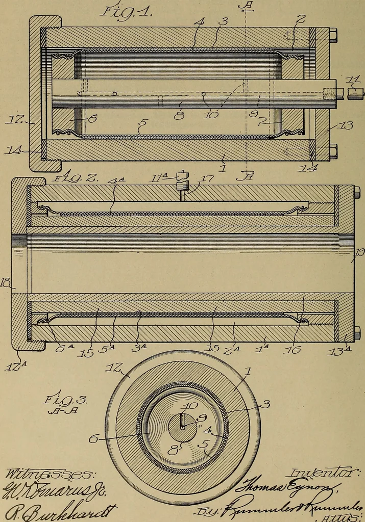 An illustration from [Graphophone patents], 1878, leaf 917