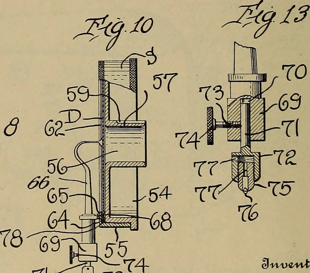 An illustration from [Graphophone patents], 1878, leaf 945
