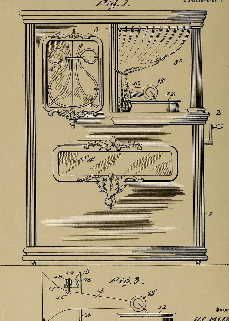 An illustration from [Graphophone patents], 1878, leaf 997