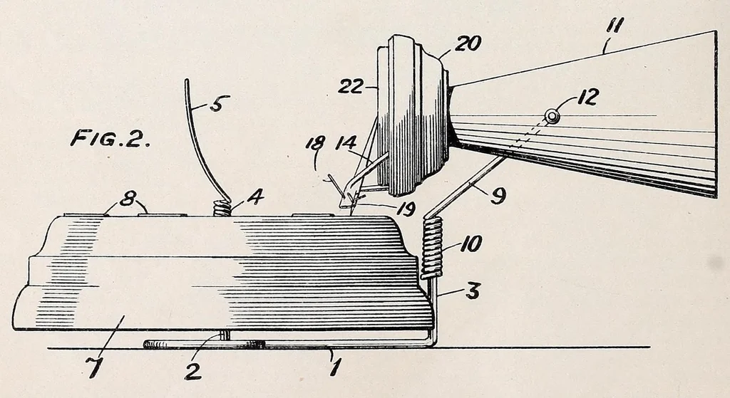 An illustration from [Graphophone patents], 1878, leaf 146