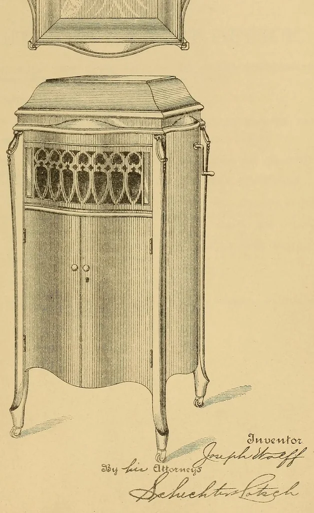 An illustration from [Graphophone patents], 1878, leaf 1295