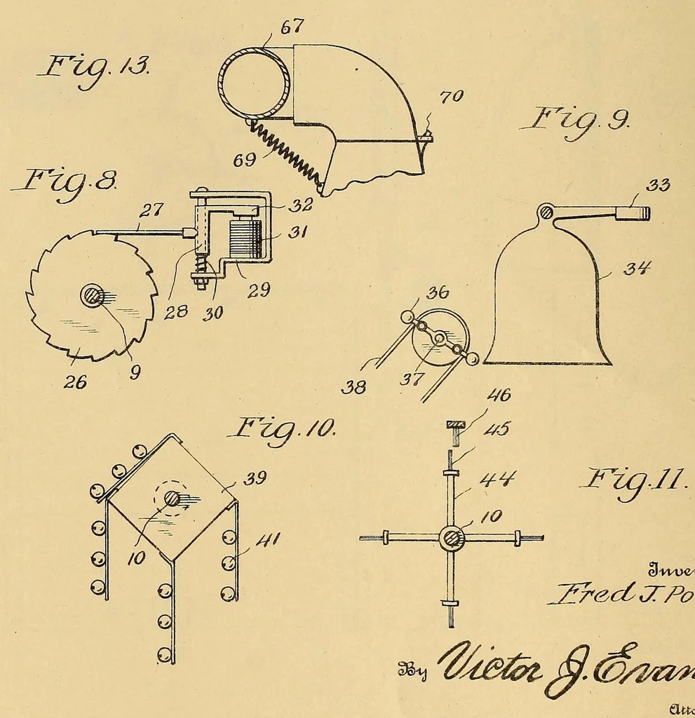 An illustration from [Graphophone patents], 1878, leaf 384