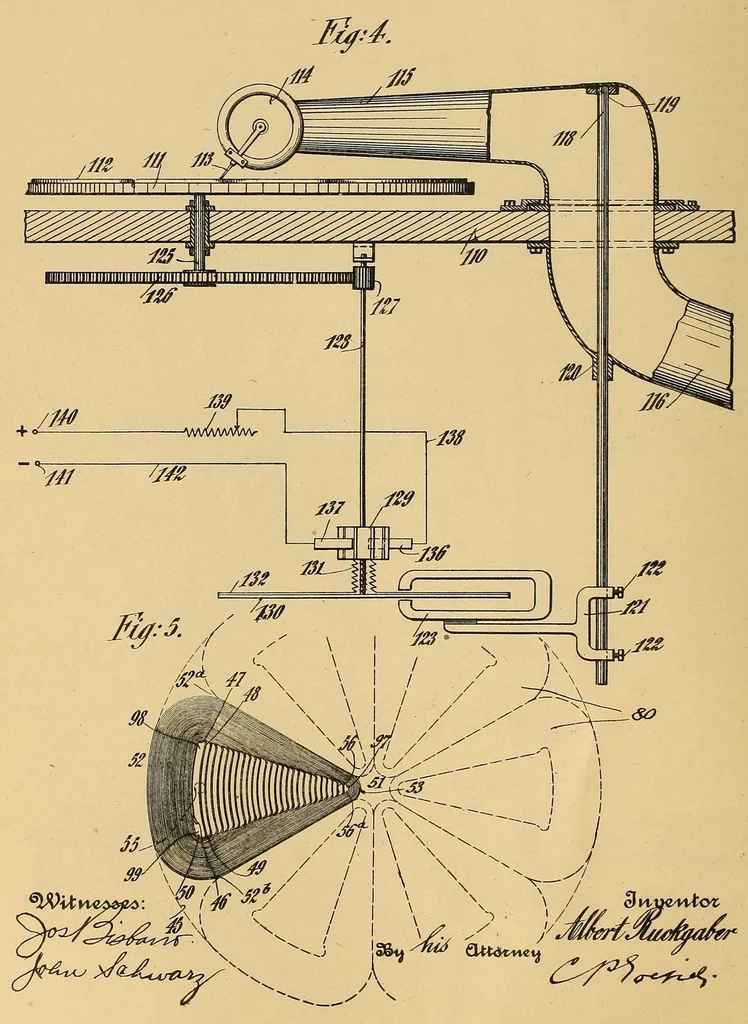 An illustration from [Graphophone patents], 1878, leaf 524