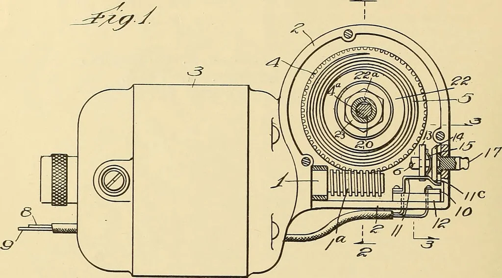 An illustration from [Graphophone patents], 1878, leaf 1001
