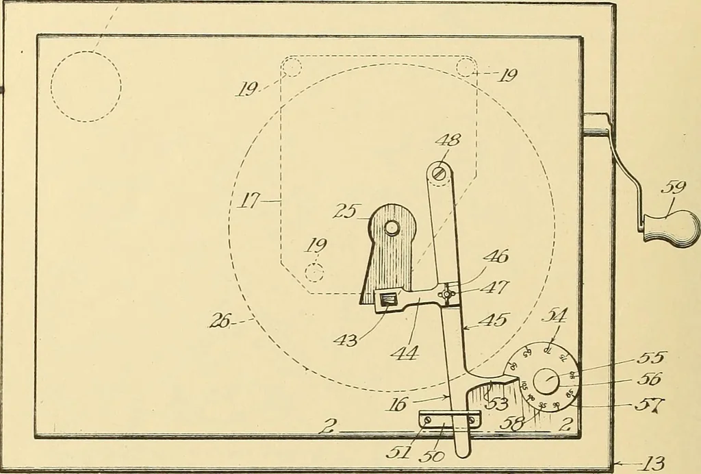 An illustration from [Graphophone patents], 1878, leaf 1007