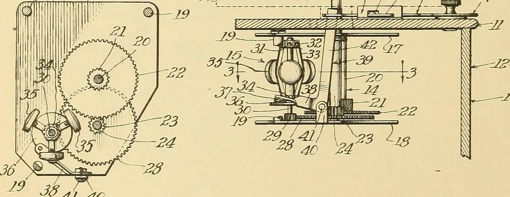 An illustration from [Graphophone patents], 1878, leaf 1007