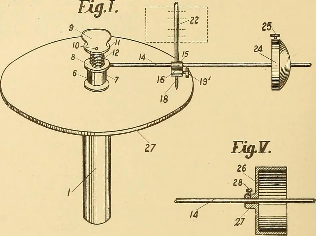 An illustration from [Graphophone patents], 1878, leaf 101