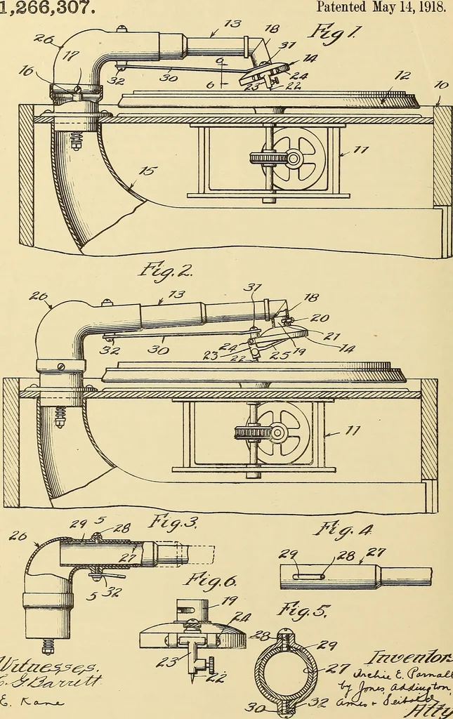 An illustration from [Graphophone patents], 1878, leaf 1011