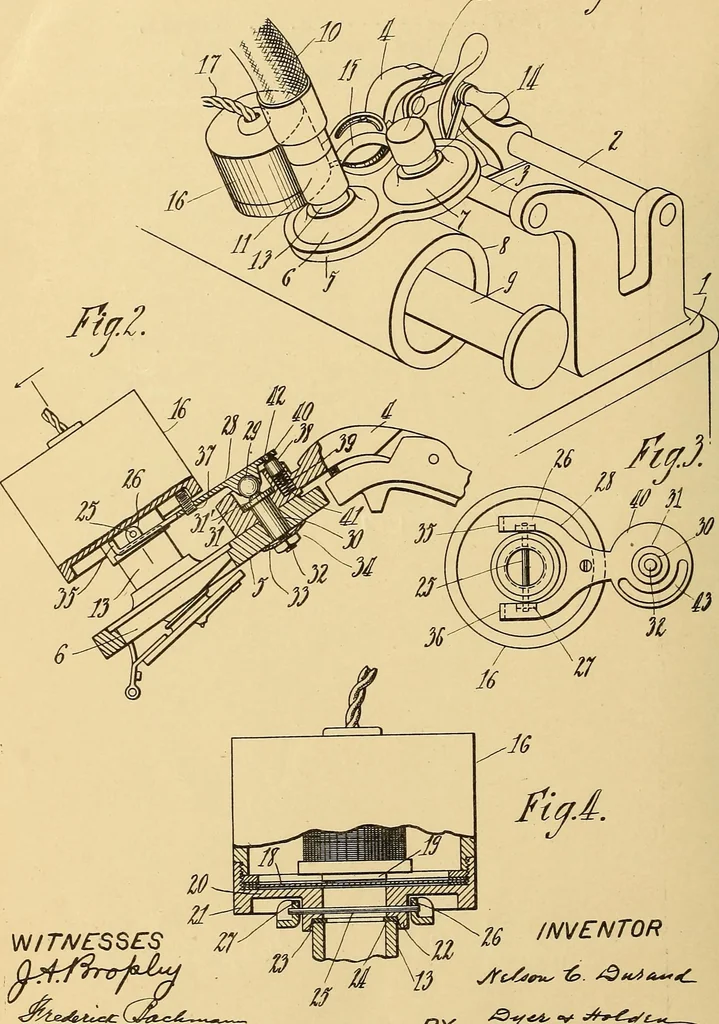 An illustration from [Graphophone patents], 1878, leaf 1027