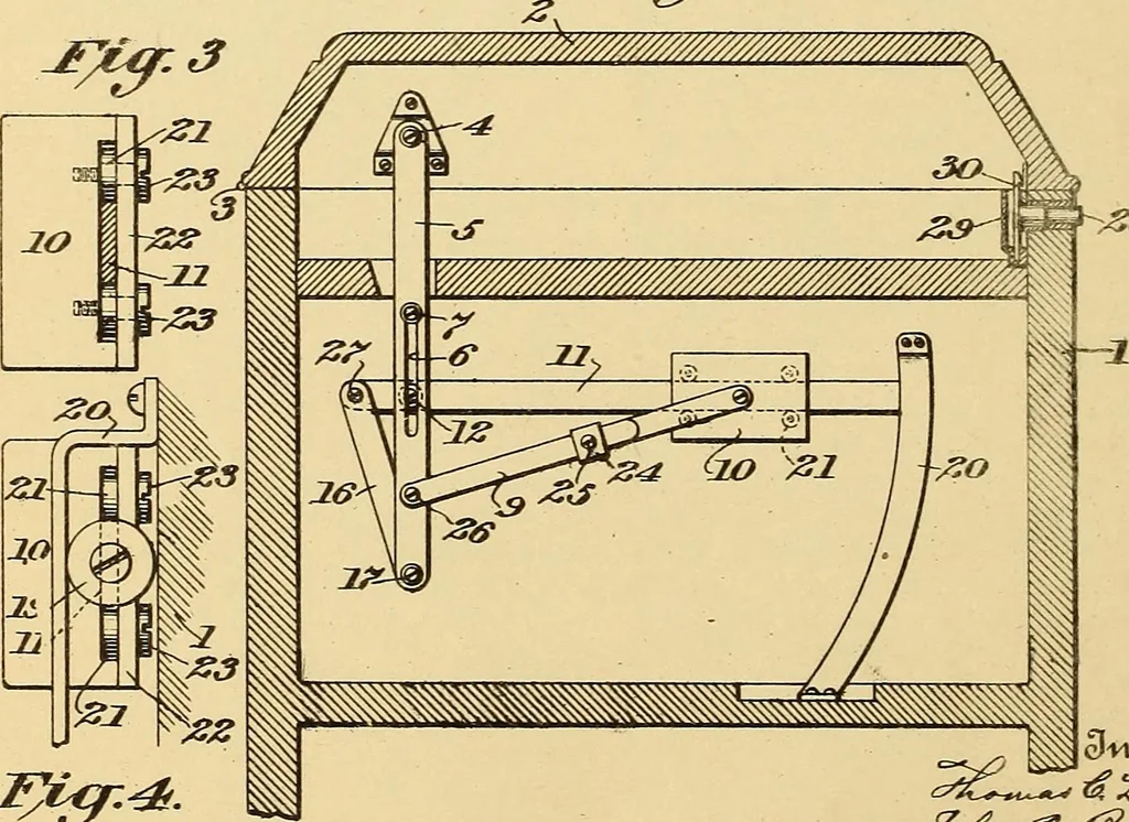An illustration from [Graphophone patents], 1878, leaf 1033