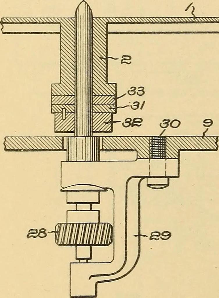 An illustration from [Graphophone patents], 1878, leaf 1043
