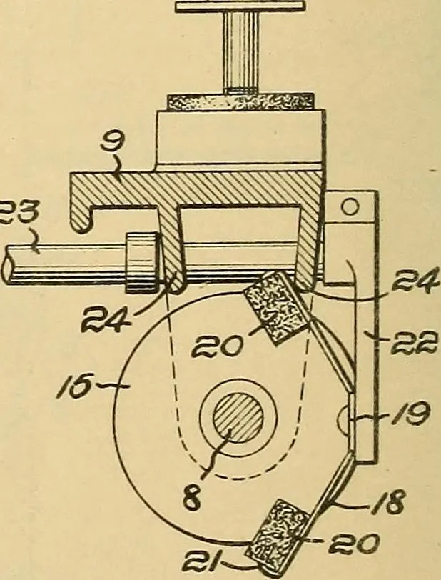 An illustration from [Graphophone patents], 1878, leaf 1043