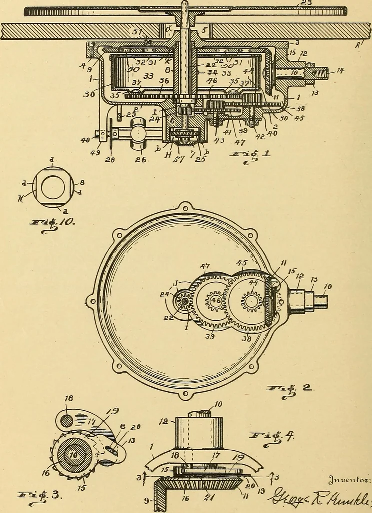 An illustration from [Graphophone patents], 1878, leaf 1065