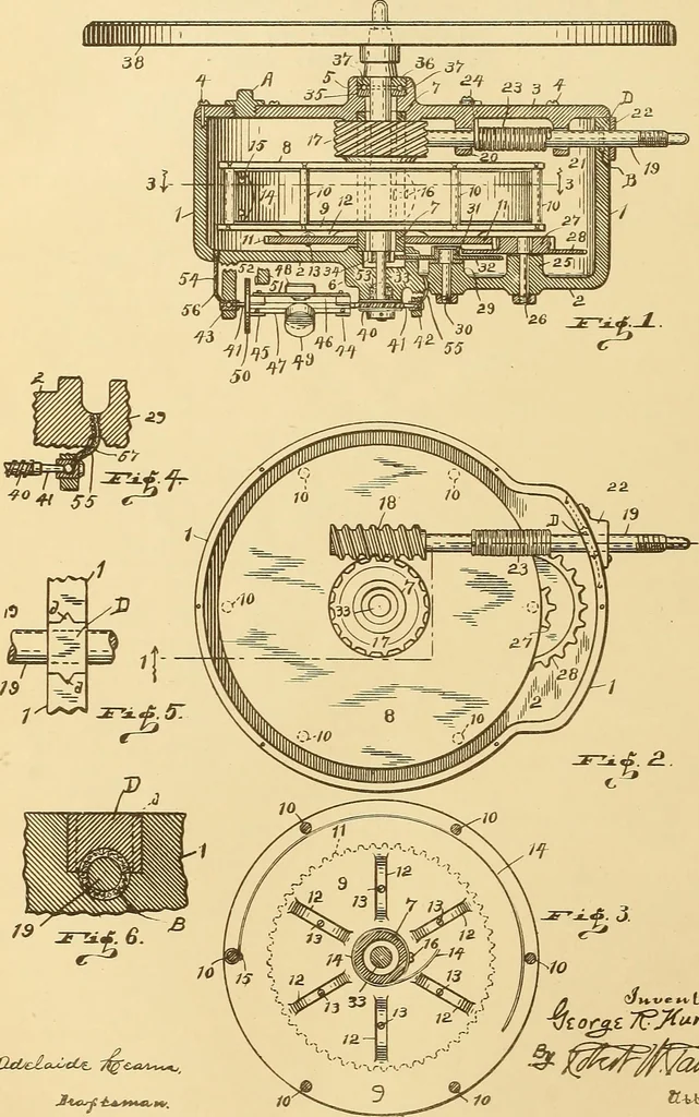 An illustration from [Graphophone patents], 1878, leaf 107