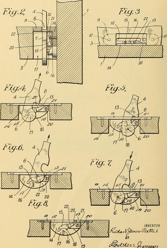 An illustration from [Graphophone patents], 1878, leaf 1075