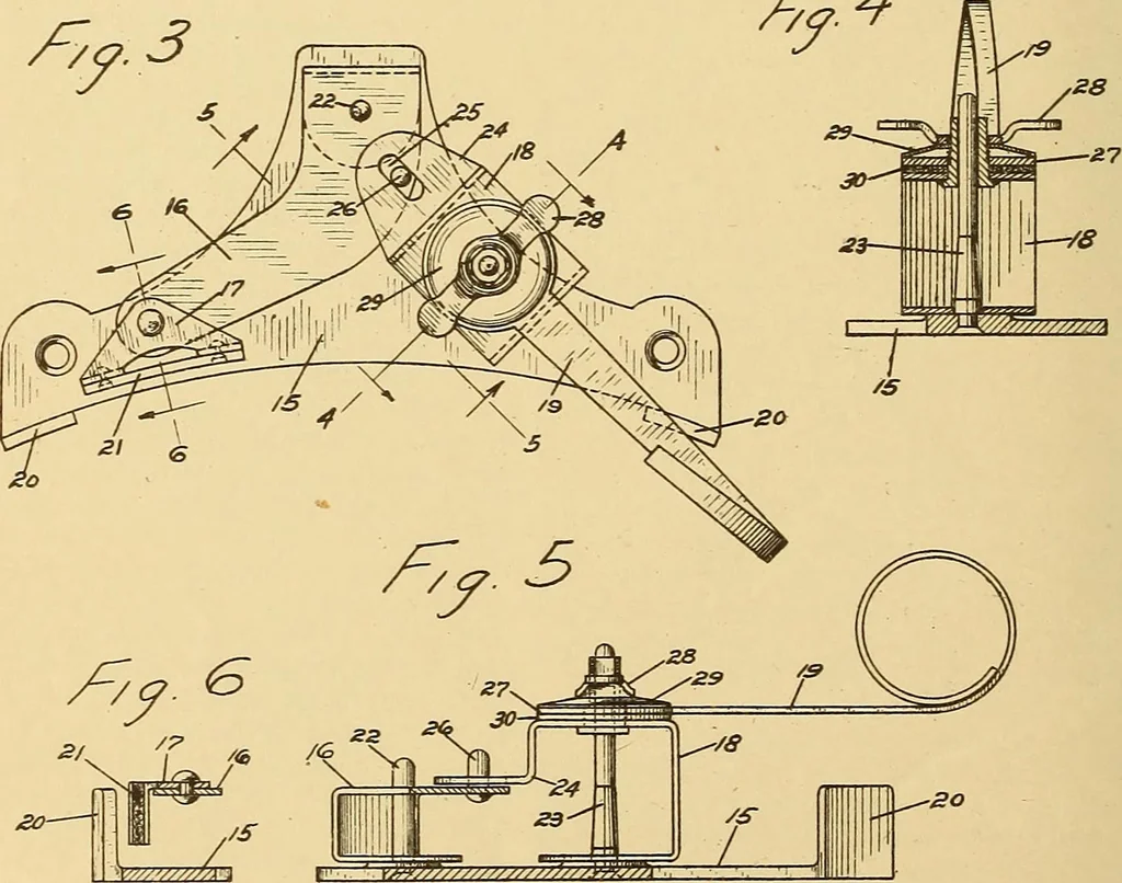 An illustration from [Graphophone patents], 1878, leaf 1101