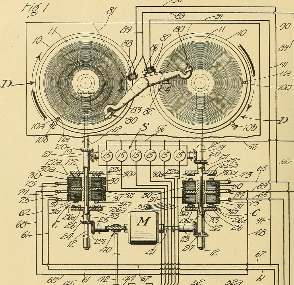 An illustration from [Graphophone patents], 1878, leaf 1111