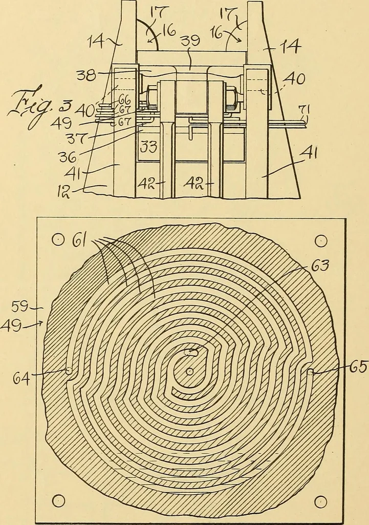 An illustration from [Graphophone patents], 1878, leaf 1141