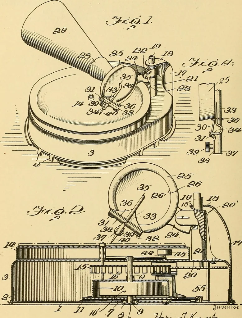 An illustration from [Graphophone patents], 1878, leaf 1147