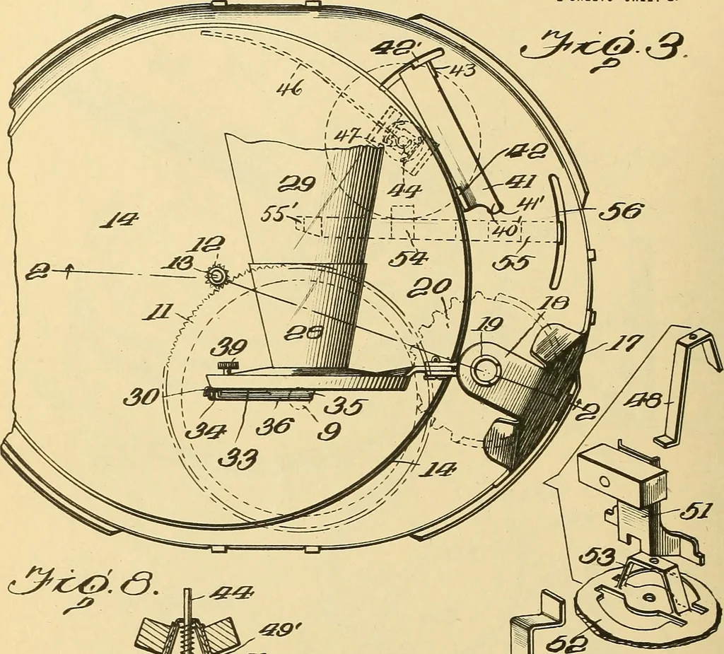An illustration from [Graphophone patents], 1878, leaf 1149
