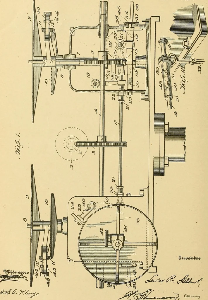 An illustration from [Graphophone patents], 1878, leaf 1155
