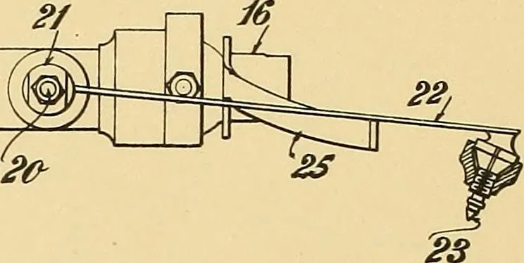An illustration from [Graphophone patents], 1878, leaf 1181
