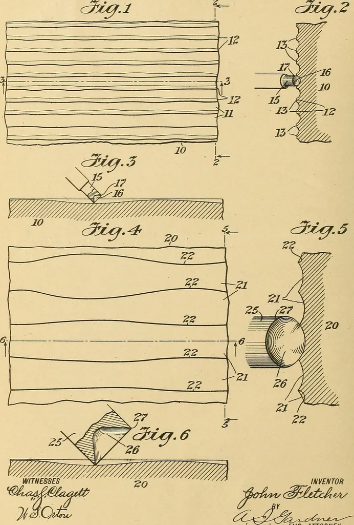 An illustration from [Graphophone patents], 1878, leaf 1197