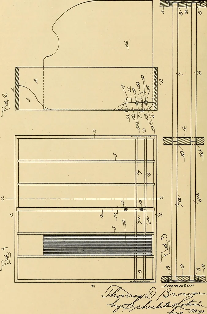 An illustration from [Graphophone patents], 1878, leaf 1213